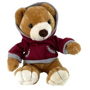 Dan Dee Collectors Choice Brown Teddy Bear w/Magnetic Hands Hooded Sweatshirt